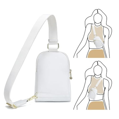 INICAT Small Travel Purse,Anti Theft Crossbody Bag for Women - color: White Soft