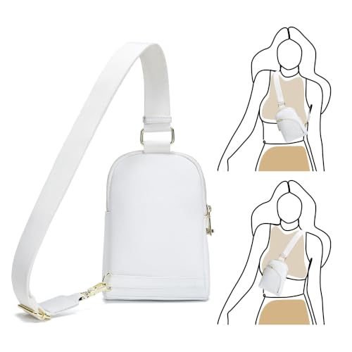 INICAT Small Travel Purse,Anti Theft Crossbody Bag for Women - color: White Soft
