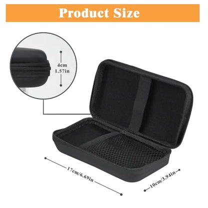 Zoyiancy Portable Cable Carrying Case, Dustproof Power Bank Protector - color: Black