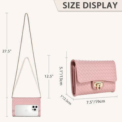 Small Crossbody Bag Sling Bag, Phone Holder for Women - color: K Pink