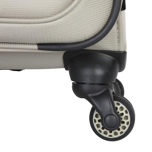 Sharper Image Odyssey 21.5" Expandable 8-Wheel Spinner Carry On Luggage Suitcase, Abbey Stone - color: Abbey Stone, size: Carry-On