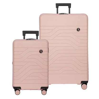 Bric's B|Y Ulisse Set of 2 Luggages with Spinner Wheels – Carry-On Airline Approved and Checked Expandable Lightweighted Hard Shell Suitcases, TSA Combination Lock - 21 Inch & 30 Inch, Pearl Pink - color: Pearl Pink, size: 2-Pieces (Carry-on & Checked-lar