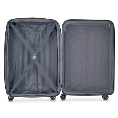DELSEY PARIS Helium Aero Hardside Expandable Luggage with Spinner Wheels, Brushed Charcoal, 2-Piece Set (19/24) - color: Brushed Charcoal, size: 2-Piece Set (19/24)