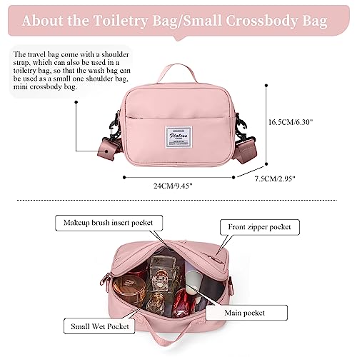 Weekender Bags for Women, Carry-On Overnight Travel Duffel Bag - color: Pink, size: Extra Large