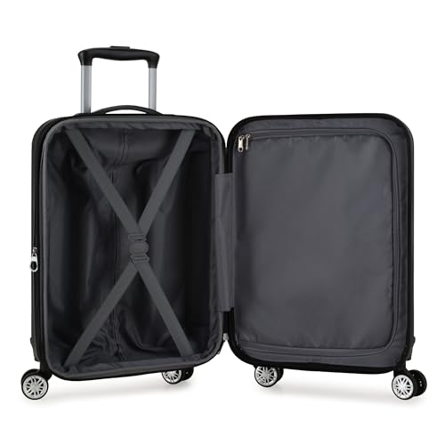 Elite Luggage Expandable Hardside Spinner Luggage, Burgundy, 21" Carry-on - color: Burgundy, size: 1 Piece