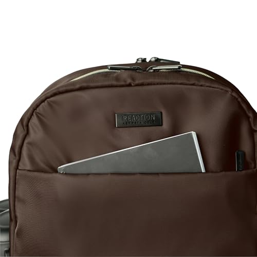 Kenneth Cole REACTION Madison Square Lightweight Hardside Chevron Expandable Spinner Luggage, Chocolate Brown, 2-Piece (20" Carry On + Sophie Backpack) - color: Chocolate Brown, size: 2-Piece (20" Carry On + Sophie Backpack)