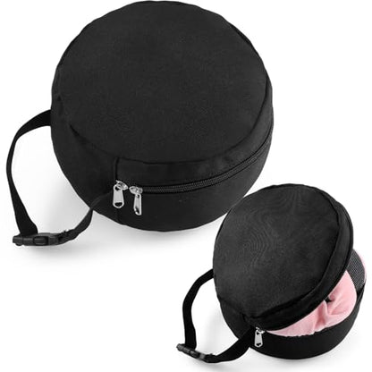 Travel Neck Pillow Carrying Bag with Quick Release Clasp,Black - color: Black