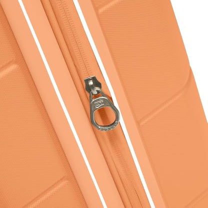 American Tourister Stratum 2.0 Expandable Hardside Luggage with Spinner Wheels, 24-Inch Checked-Medium, Papaya - color: Papaya, size: 24-Inch Checked-Medium