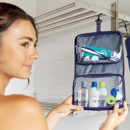 Travelon Wet Dry 1 Quart Bag with Plastic Bottles - color: Burgundy