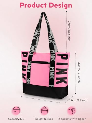Waterproof Travel Tote Bag for Women, Beach Overnight Bag - color: Blue-graffiti