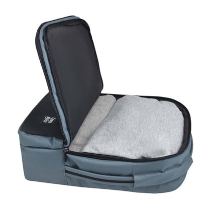 Bellanca Air Canada And WestJet Personal Item Size Backpack Under Seat Carry-on Bag Flair Airlines Hand Luggage (Blue, 16x12x6In) - color: Blue