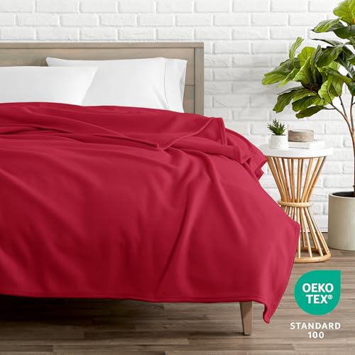 Bare Home Polar Fleece Blanket (King, Red) - color: 12 - Red, size: King
