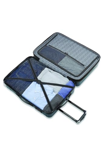 Samsonite Omni 2 Hardside 3 Piece Set - Includes Global Carry-On, Medium, & Large Checked Suitcases - 360° Dual Spinner Wheels - Integrated TSA Lock & Expansion - Amazon Exclusive - Lagoon Blue - color: Lagoon Blue, size: 3-Piece Set (Carry on/Medium/Larg