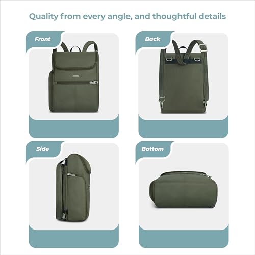 Travelon Anti-Theft Classic Small Convertible Backpack - color: Green