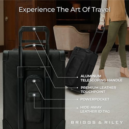 Expandable Cabin Bag - color: Black, style: Global 2-wheel Carry-on Duffle