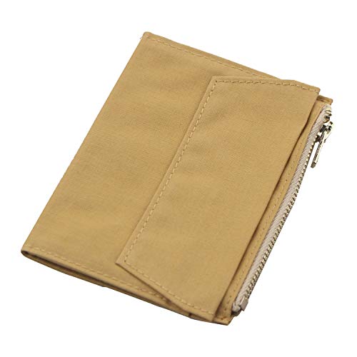 Canvas Zipper Pouch Refill for Travelers Notebook,Insert Pocket Pack with 2 Elastic Bands TN Accessories Paper Card Holder Storage Bag (Passport Size, Yellow) - style: Yellow Passport Size