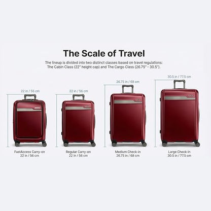 Ricardo Beverly Hills Brentwood Hardside Luggage Collection – Expandable Suitcases with Wheels and TSA Lock, 21" Carry-on with Smartstand, Crimson - color: Crimson, size: Carry-On 21-Inch