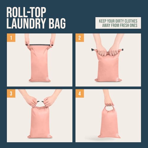 TRIPPED Travel Gear Compression Packing Cubes for Carry-On Travel 6-Pack - color: Pink, size: 6 Piece