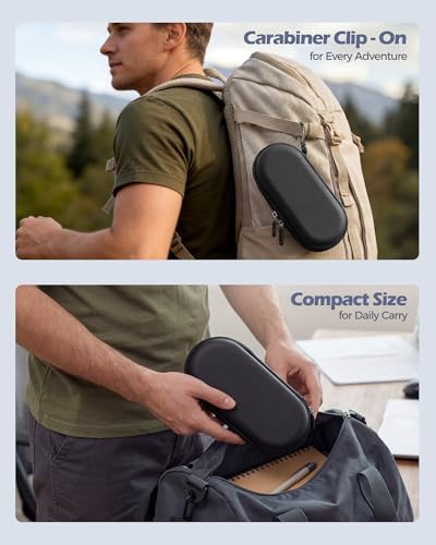 ProCase Hard Double Sunglasses Glasses Case for Men Women -Black - color: Black