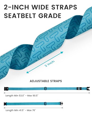 Travelkin Luggage Straps TSA Approved, Suitcase Straps with TSA Lock - color: Lock grain-Blue