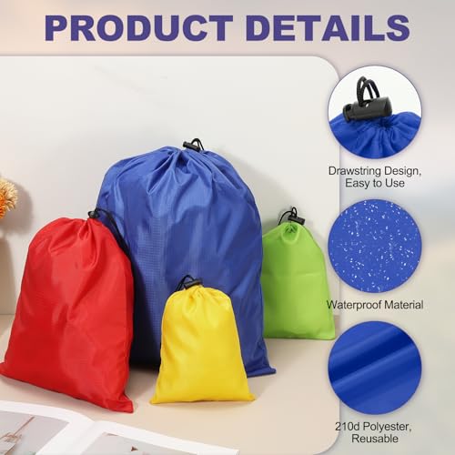 uxcell 210D Polyester Drawstring Bag w/Toggle,14x16 Inch Bag,Dark Blue - color: Dark Blue, size: 14x16inch