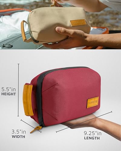 TRIPPED Travel Gear Tech Organizer Pouch for Cables and Accessories - color: Red