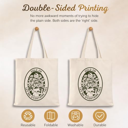 Funny Canvas Tote Bag, Reusable Playful Pattern Shoulder Bag, Whimsical Carryall for Shopping Beach Travel - color: Travel 02