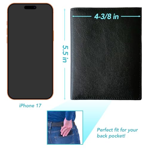 Deluxe Personalized Monogrammed Black Leather RFID Passport Wallet - color: Black, style: Deluxe