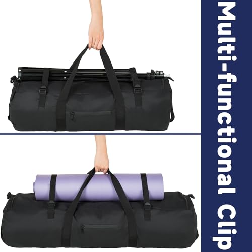 Arxus Duffle Bag 30L/50L/90L Long Travel Bag for Baseball Bat Tent Large - color: Black, size: 50L