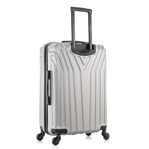 InUSA VASTY 24-Inch Medium Hardside Spinner Luggage Lightweight Grey - color: Grey, size: 24 Inch