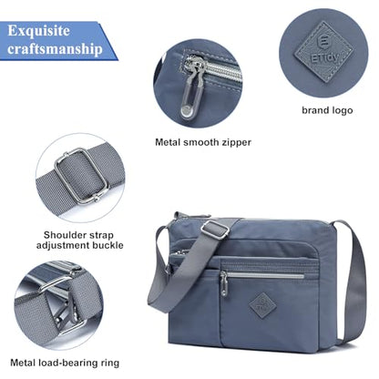 ETidy Medium Crossbody Bag For Women | Waterproof, Lightweight, Casual, Fashion, Shoulder Bag, Handbag, Purse - color: 옐로우