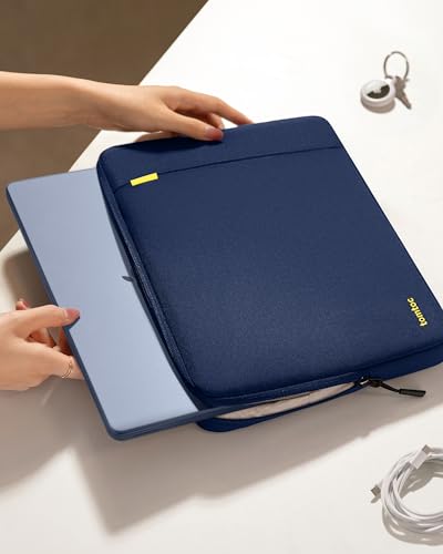 tomtoc 360° Protective Laptop Sleeve 13-inch MacBook Neo A3404 (2026) - color: Navy Blue, size: 13 Inch for New MacBook Neo