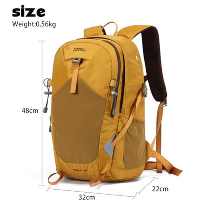 30L Lightweight Hiking Backpack, Travel Daypack with Pole Holder, Teal Blue - color: 30l-teal Blue