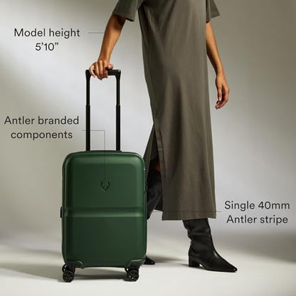 ANTLER Single Stripe Hardside Carry-On Luggage, Green, 22x14x9, 40L - color: Green, size: Carry On