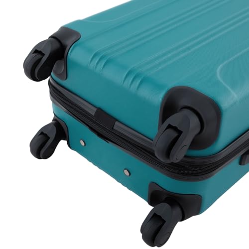 Travelers Club Chicago Hardside Expandable Spinner Luggage, Teal, 22" Carry-On - color: Teal, size: 1-Piece (22" Carry-On)