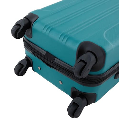 Travelers Club Chicago Hardside Expandable Spinner Luggage, Teal, 22" Carry-On - color: Teal, size: 1-Piece (22" Carry-On)