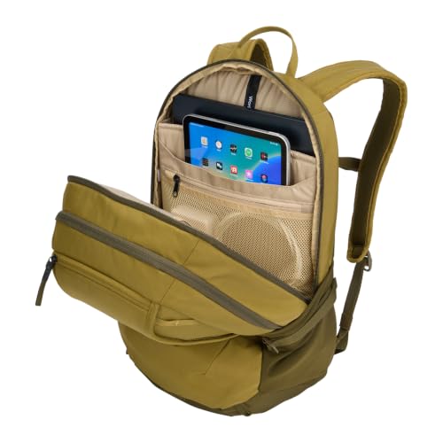Thule EnRoute Backpack 23L, Elevated 15.6" Laptop Pocket, TPU Zip Pocket - color: Nutria/Natural Green, size: 23L