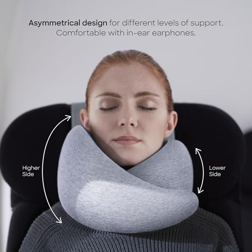 Ostrichpillow GO Travel Pillow, 360° Memory Foam Support, Soft & Washable - color: Meadow
