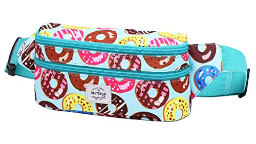 HotStyle 521s Fashion Fanny Pack Small Hiking Waist Bag, 8.0"x2.5"x4.3" - color: S021E, Donuts