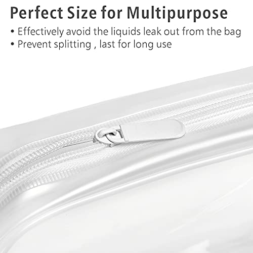 PACKISM Clear Makeup Bag Travel - TSA Approved Toiletry Bag, Matte White - color: Y- Bright White, size: Medium Set