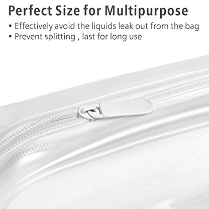 PACKISM Clear Makeup Bag Travel - TSA Approved Toiletry Bag, Matte White - color: Y- Bright White, size: Medium Set