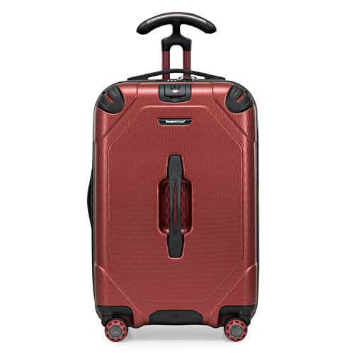 Traveler's Choice Maxporter II Polycarbonate Hardside Trunk with Spinner Wheels, Red, 22-Inch Carry-on Luggage - color: Red, size: 22-inch Carry-on Luggage
