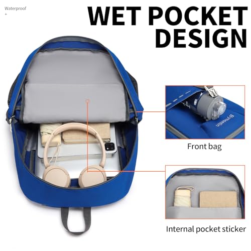Lightweight Foldable 45L Large-Capacity Everyday Backpack (Blue) - color: 45l-blue