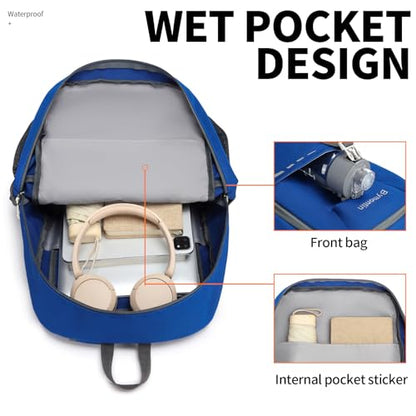 Lightweight Foldable 45L Large-Capacity Everyday Backpack (Blue) - color: 45l-blue