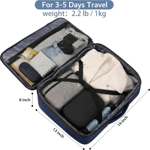 MATEIN Expandable Travel Backpack, Large Capacity Carry on Backpack for Men - color: Grey Blue, size: X-Large