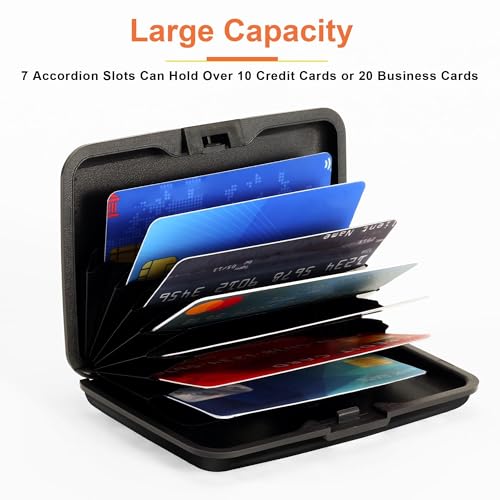 Mayski Credit Card Holder for Women RFID Blocking Wallet, Black - color: Black