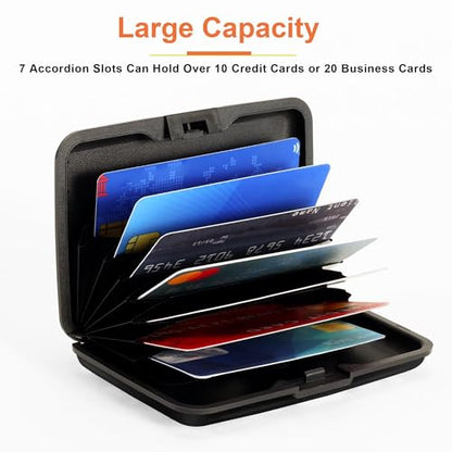 Mayski Credit Card Holder for Women RFID Blocking Wallet, Black - color: Black