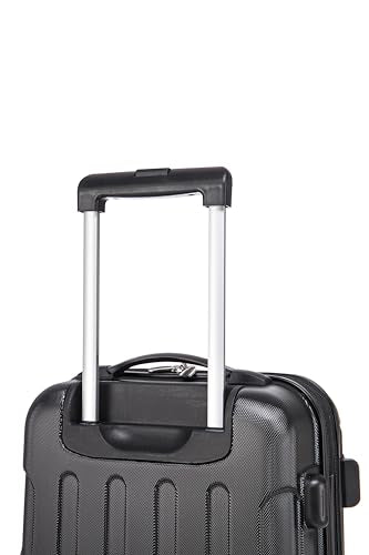 Rockland London Hardside 2 Piece Spinner Wheel Luggage Set, Carry-On 20" and Tote 14", Black - color: Black, size: 2 Piece (20"/14" Tote)