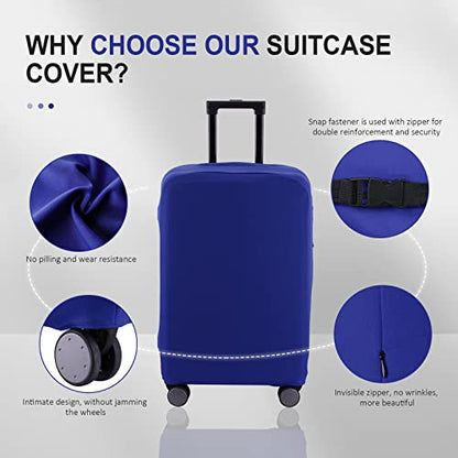 Travel Luggage Cover - Scratch-Resistant Fit 19-33 Inch, Blue, 3XL - color: Blue, size: 32-33 inch