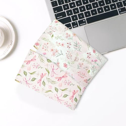 Soft Glasses Case, 2 Pcs Portable PU Leather Squeeze Top Eyeglasses Cases, Cute Sunglasses Pouch Bag for Women - color: 2pcs Pink Flower+pink Bow